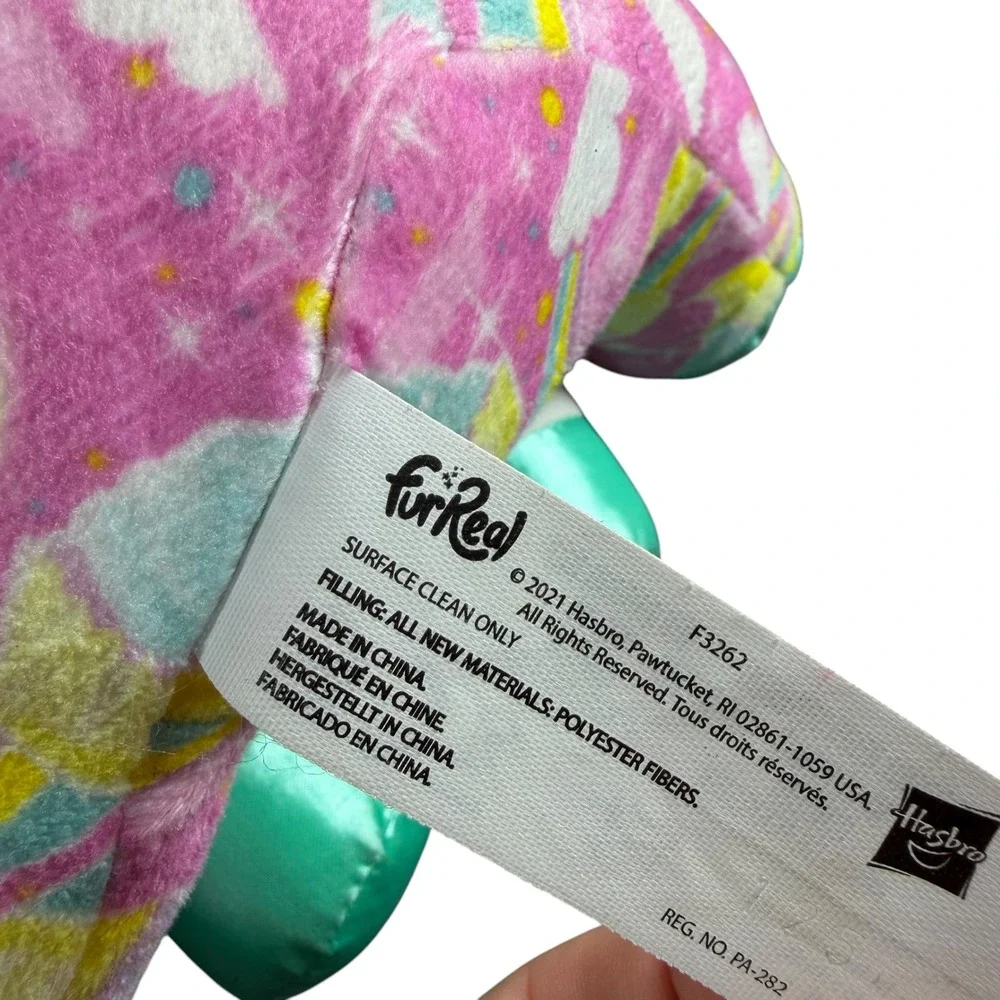 FurReal Friends Luvimals Lamb Unicorn Pajamas Plush Sheep F3262 Pink Rainbow